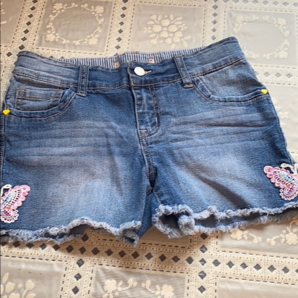 💜💜 Girl’s L.e.i.  Shorts Lacey Butterflies Size 12R